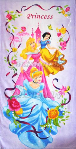 Махровое полотенце "Принцессы в цветах" Дисней (Disney) 70х140