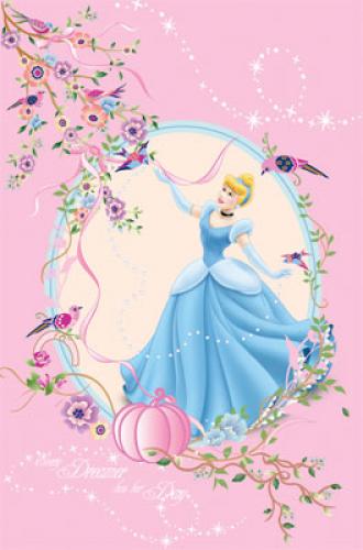 Детский плед флисовый "Золушка" Дисней (Disney) 150х200