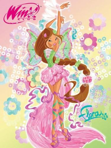 Детский плед флисовый "Винкс Флора 2013" (Winx Flora) 150х200 Мона Лиза