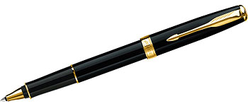 Ручка капиллярная (роллер) Parker Laque Deep Black GT, арт S0808720