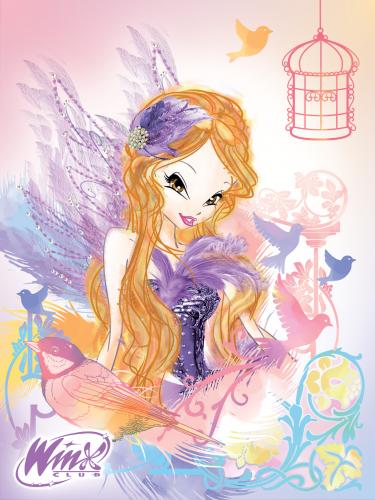 Детский плед флисовый "Винкс Фэшн Стелла 2014" (Winx Fashion Stella) 150х200 Мона Лиза 520013/6